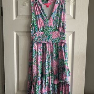 Lilly Pulitzer Pink and Green Patterned Dress